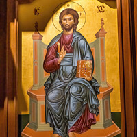 Buy canvas prints of Jesus Christ Painting St Augustine Cathedral Tucson Arizona by William Perry