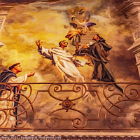 Buy canvas prints of Heaven Painting St Augustine Cathedral Catholic Tucson Arizona by William Perry