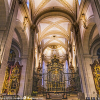 Buy canvas prints of Saint Leodegar Church Basilica Altar Lucerne Switzerland  by William Perry