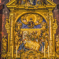 Buy canvas prints of Mary Death Altar St Leodegar Church Lucerne Switzerland  by William Perry