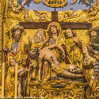 Buy canvas prints of Mary Pieta Altar Saint Leodegar Church Lucerne Switzerland  by William Perry