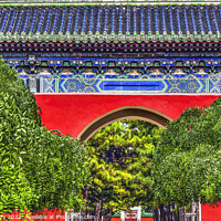 Buy canvas prints of Red Gate Temple of Sun City Park Beijing China by William Perry