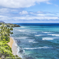 Buy canvas prints of Colorful Homes Ocean Hawaii Kai Honolulu Oahu Hawaii by William Perry