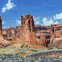 Buy canvas prints of Sheep Rock Tower of Babel Canyons Arches National Park Moab Utah by William Perry