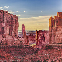 Buy canvas prints of Park Avenue Section Arches National Park Moab Utah  by William Perry