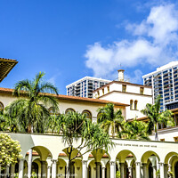 Buy canvas prints of King Kalakaua State Government Building Honolulu Oahu Hawaii by William Perry