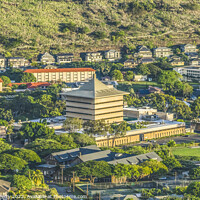 Buy canvas prints of East West Center Manoa Valley Tantalus Lookout Honolulu Hawaii by William Perry