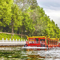 Buy canvas prints of Boat Trip To Summer Palace Canal Beijing China by William Perry