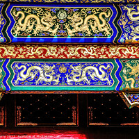 Buy canvas prints of Golden Dragon Decorations Gugong Forbidden City Beijing China by William Perry