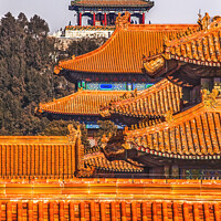 Buy canvas prints of Jinshan Park from Forbidden City Beijing China by William Perry