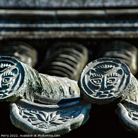Buy canvas prints of Ancient Grey Roof Tiles Beijing China  by William Perry
