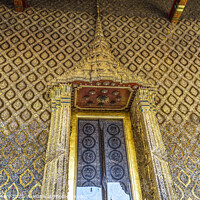 Buy canvas prints of Door Emerald Buddha Temple Grand Palace Bangkok Thailand by William Perry