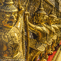 Buy canvas prints of Guardians Entrance Emerald Buddha Temple Grand Palace Bangkok Th by William Perry