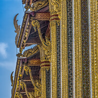 Buy canvas prints of Details Emerald Buddha Temple Grand Palace Bangkok Thailand by William Perry