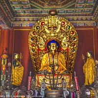 Buy canvas prints of Buddha Altar Yonghe Gong Buddhist Temple Beijing China by William Perry