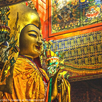 Buy canvas prints of Monk Zhong Ke Ba Yonghe Gong Buddhist Temple Beijing China by William Perry