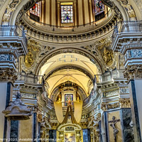 Buy canvas prints of Basilica Altar Dome Cathedral Nice France by William Perry
