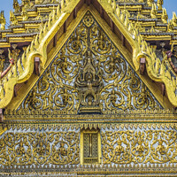 Buy canvas prints of Garuda Buddhas Grand Palace Bangkok Thailand by William Perry