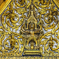 Buy canvas prints of Garuda Buddhas Grand Palace Bangkok Thailand by William Perry