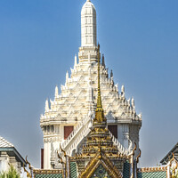 Buy canvas prints of Exit Gate Stupa Pagoda Grand Palace Bangkok Thailand by William Perry