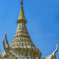 Buy canvas prints of Porcelain Stupa Pagoda Grand Palace Bangkok Thailand by William Perry