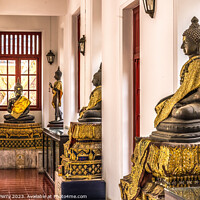 Buy canvas prints of Buddha Statues Loha Prasat Hall Wat Ratchanaddaram Worawihan Ban by William Perry