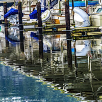Buy canvas prints of Yachts Marina Reflection Gig Harbor Washington State by William Perry