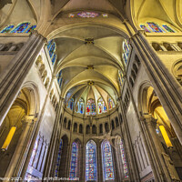 Buy canvas prints of St John the Baptist Cathedral Basilica Lyon France by William Perry