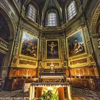 Buy canvas prints of Altar Hospital Hotel -Dieu Chapel Basilica Lyon France by William Perry