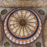 Buy canvas prints of Blue Mosque Basilica Domes Istanbul Turkey by William Perry