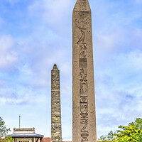 Buy canvas prints of Walled  Pillar and Theodosius Obelisk Hippodrome Istanbul Turkey by William Perry