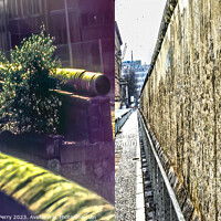 Buy canvas prints of Real Berlin Wall Remains Wall Park Snowing Winter Berlin Germany by William Perry