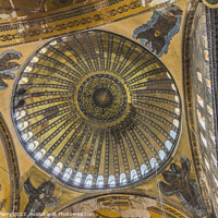 Buy canvas prints of Hagia Sophia Mosque Basilica Dome Istanbul Turkey by William Perry