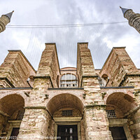 Buy canvas prints of Entrance Hagia Sophia Mosque Dome Minarets Istanbul Turkey by William Perry