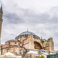 Buy canvas prints of Hagia Sophia Mosque Dome Minarets Istanbul Turkey by William Perry