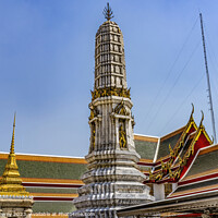 Buy canvas prints of Prang Tower Phra Rabiang Wat Pho Bangkok Thailand by William Perry