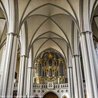 Buy canvas prints of Organ Basilica St Mary's Church Berlin Germany by William Perry