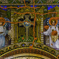 Buy canvas prints of Angels Mosaic Kaiser Wilhelm Memorial Church Berlin Germany by William Perry