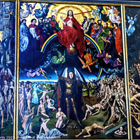 Buy canvas prints of Copy Last Judgement St Mary's Church Gdansk Poland by William Perry