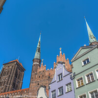 Buy canvas prints of City Street St Mary's Church Outside Gdansk Poland by William Perry