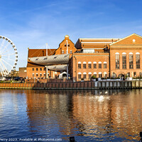 Buy canvas prints of Ferris Wheel Concert Hall Inner Harbor Motlawa River Gdansk Pola by William Perry