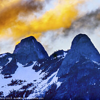 Buy canvas prints of Sunset Clouds Two Lions Mountains Vancouver British Columbia by William Perry