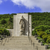 Buy canvas prints of Altar of Freedom Punchbowl National Cemetary Pacific Honolulu Oa by William Perry