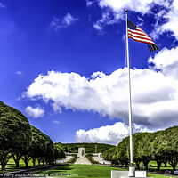 Buy canvas prints of Entrance Punchbowl National Cemetery Honolulu Oahu Hawaii by William Perry