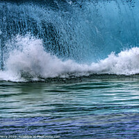 Buy canvas prints of Colorful Large Wave Waimea Bay North Shore Oahu Hawaii by William Perry