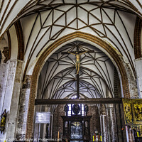 Buy canvas prints of Altar Basilica Triptych St Catherine's Church Gdansk Poland by William Perry