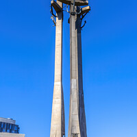 Buy canvas prints of Three Crosses Monument Solidarity Square Gdansk Poland by William Perry