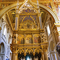 Buy canvas prints of Ciborium Basilica Saint John Lateran Cathedral Rome Italy by William Perry