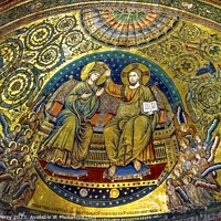 Buy canvas prints of Coronation Mary Mosaic Santa Maria Maggiore Rome Italy by William Perry
