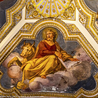 Buy canvas prints of Saint Luke Fresco Basilica Santa Maria Maggiore Rome Italy by William Perry